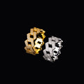 Iced Cuban Link Ring Full Pave Moissanite Band
