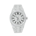 Full Pavé VVS Moissanite Watch | 38-41MM | 14K White Gold
